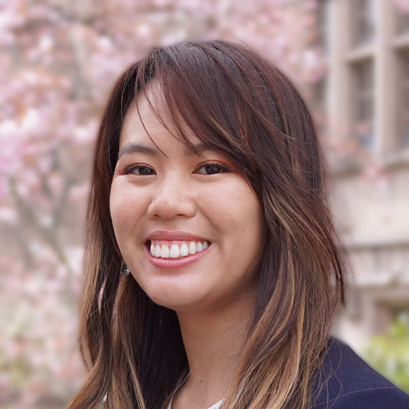 Joyce Tsui, Asian woman with long highlighted hair