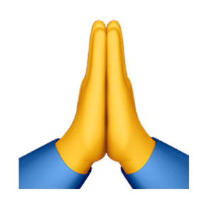 realistic folded hands